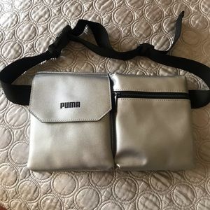 Puma silver waist bag
